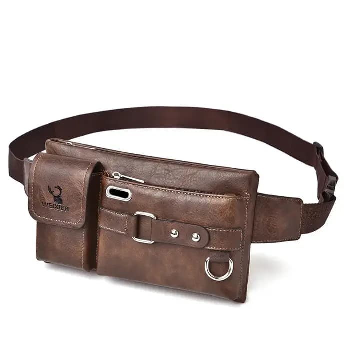 Sac à bandoulière de marque en cuir Pu pour hommes, sacoche d'affaires pour hommes, petits sacs à ba