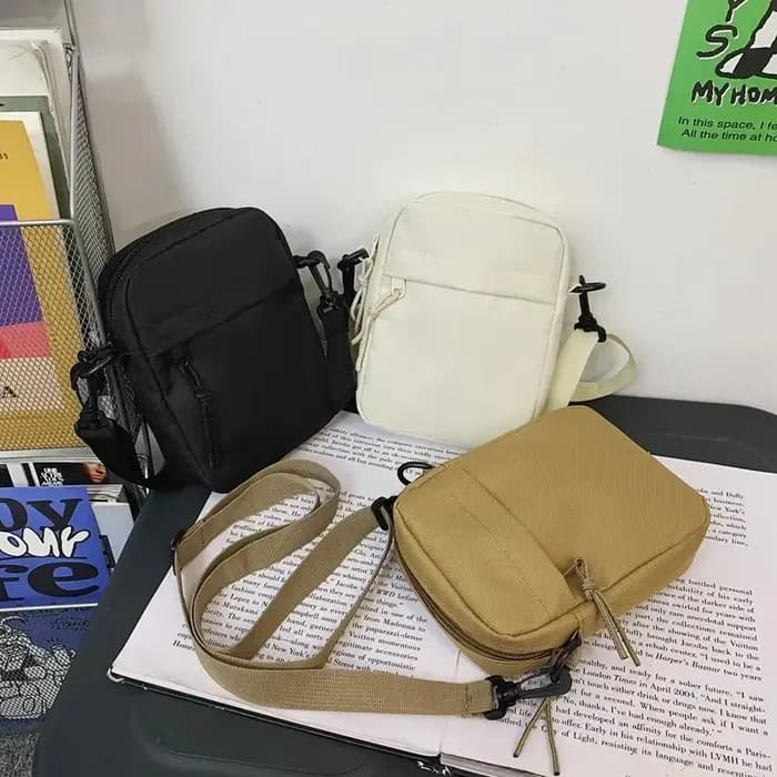 Sacs à bandoulière pour hommes décontracté toile petite pochette