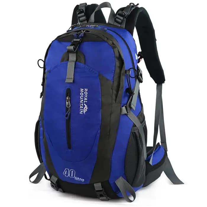 Sac à dos de randonnée et de camping 40L avec planche dorsale pour hommes et femmes