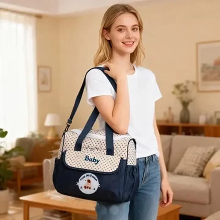 Sac de maman multifonctionnel à une épaule de taille moyenne à la mode ; Sac