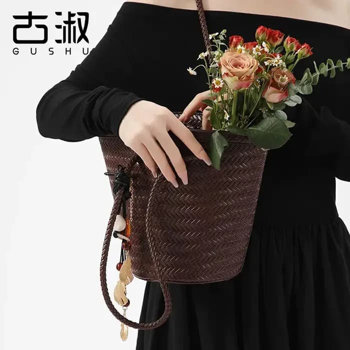Nouveau Sac Seau Femme 2025 – Sac à Bandoulière de Plage