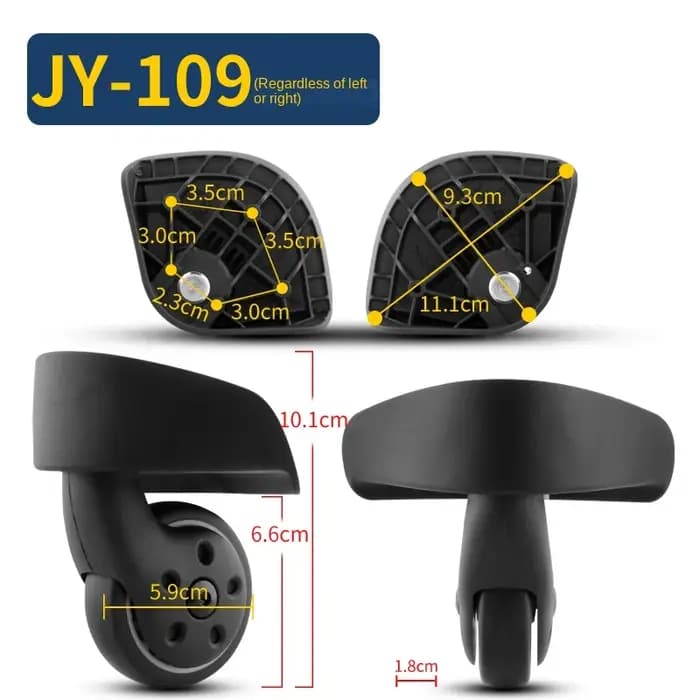 Convient pour Samsonite JY-109 valise roue remplacement chariot cas universel