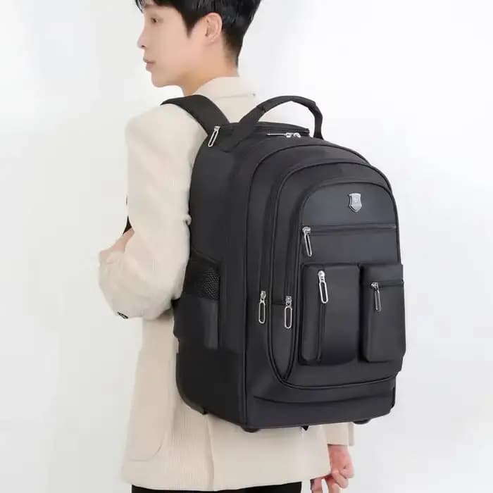 Sac à dos de voyage de grande capacité avec roulettes pour hommes