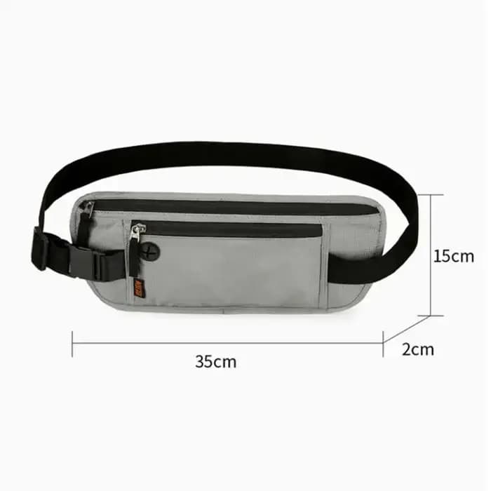 RFID bloquant étanche Sport voyage téléphone argent ceinture sac Fanny Packs hommes femmes caché portefeuille porte-passeport sac grande capacité