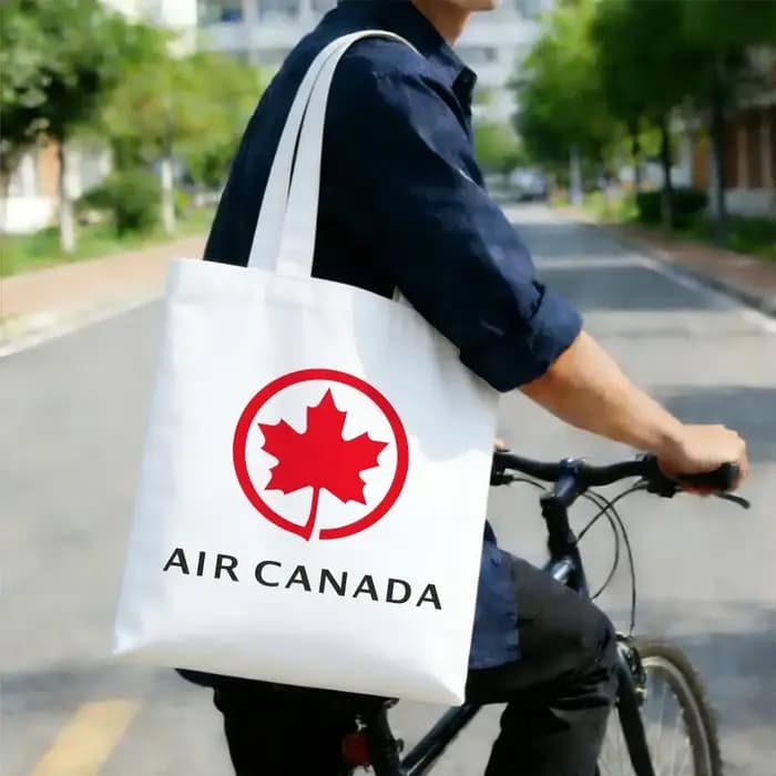 Logo de la compagnie aérienne A-Air Canada, sacs de rangement, sacs de courses, série de sacs imprimés, sac à bandoulière léger pour un usage quotidien