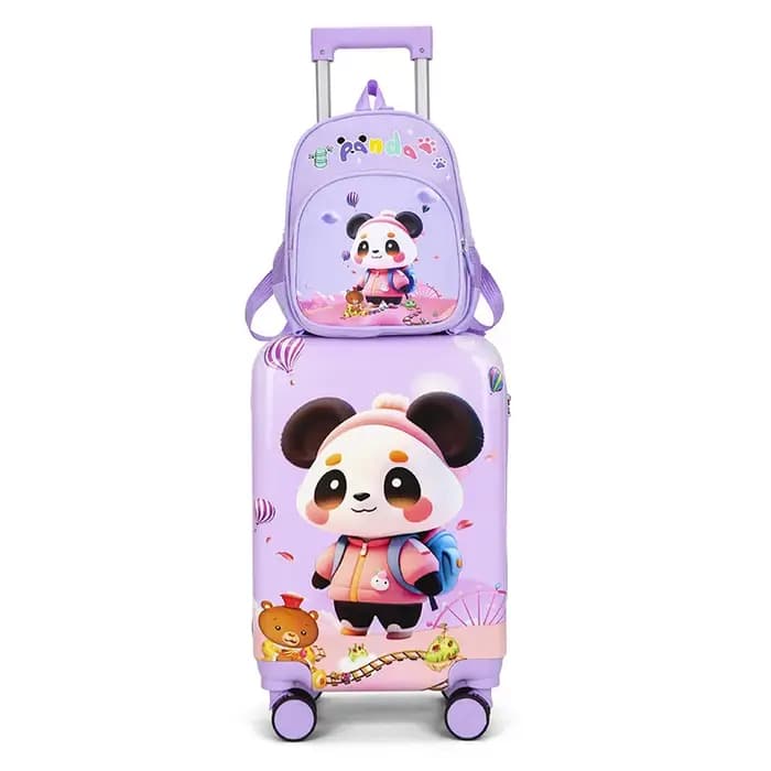 Valise à roulettes pour enfants de 14+19 pouces