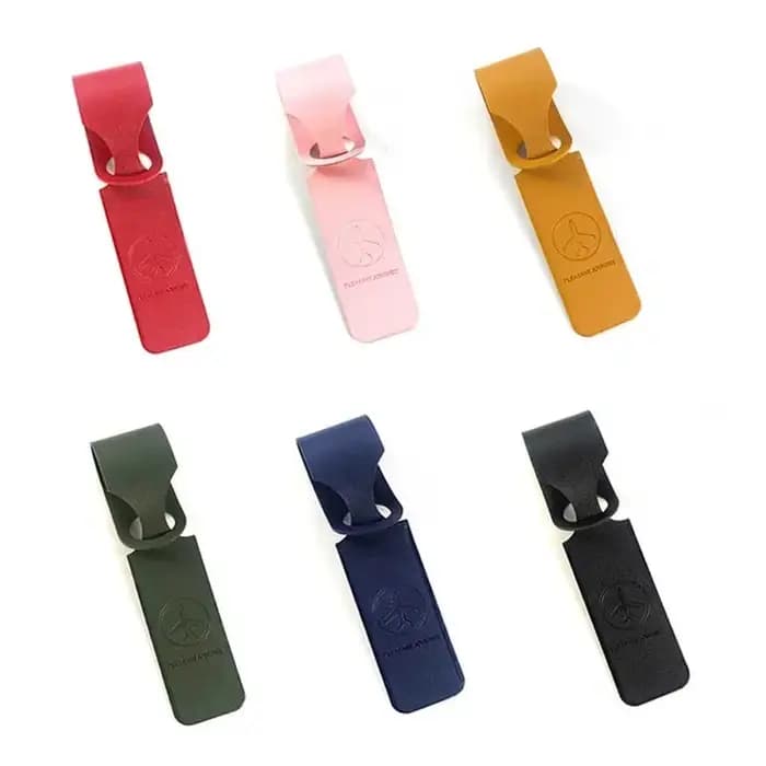 1x étiquette de bagage en cuir PU