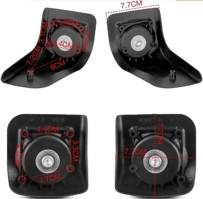 Roues souples de remplacement pour valise BW006 W001 8066