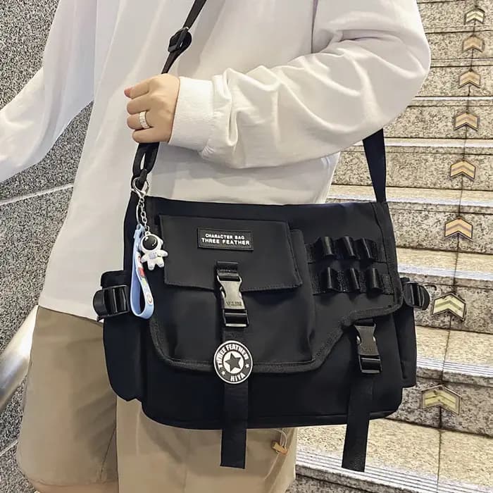 Sacs à bandoulière en toile pour femmes 2023 Nylon hommes postier étudiant sac