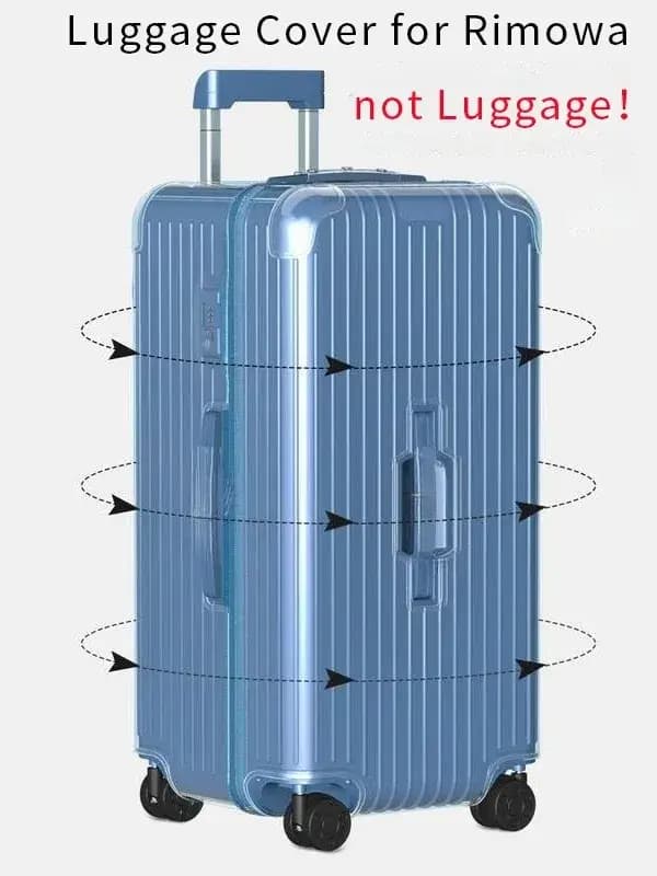 Housse transparente pour valise Rimowa Clear Protective Cover Essential Trunk Plus 33 pouces, housse de protection pour bagages Rimowa