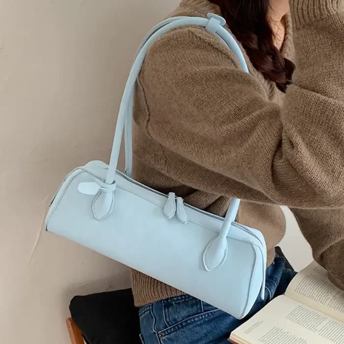Sac à bandoulière long en daim vintage 2026 Nouveau sac