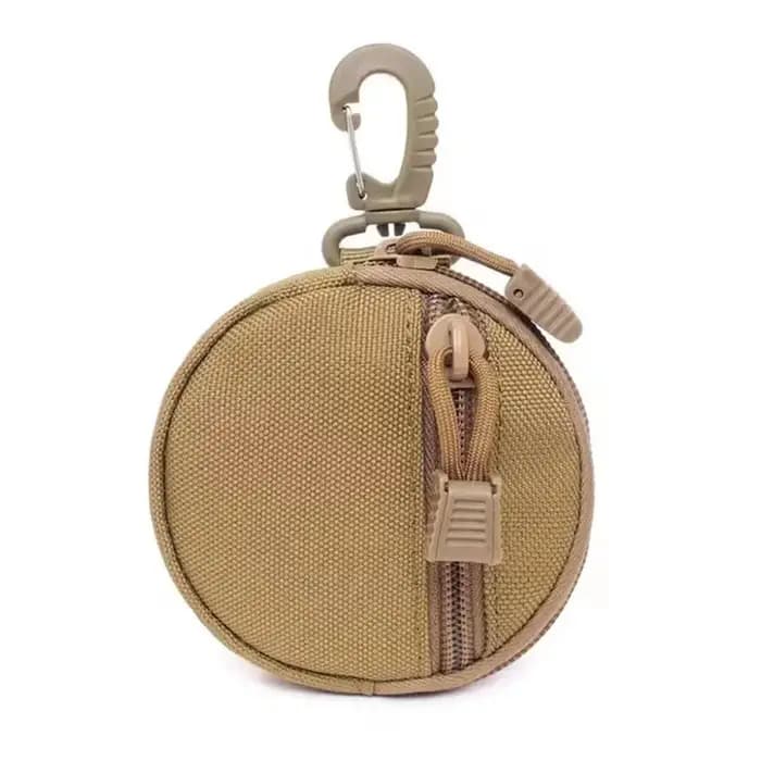 Pochette utilitaire modulaire pour l'extérieur | Petit sac rond compatible MOLLE | Pour la chasse et l'exploration