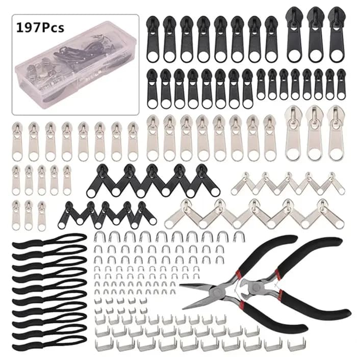 Kit de réparation de fermeture éclair 85 pièces/ensemble