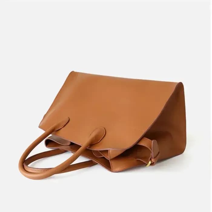Sac fourre-tout de luxe pour femme en cuir véritable