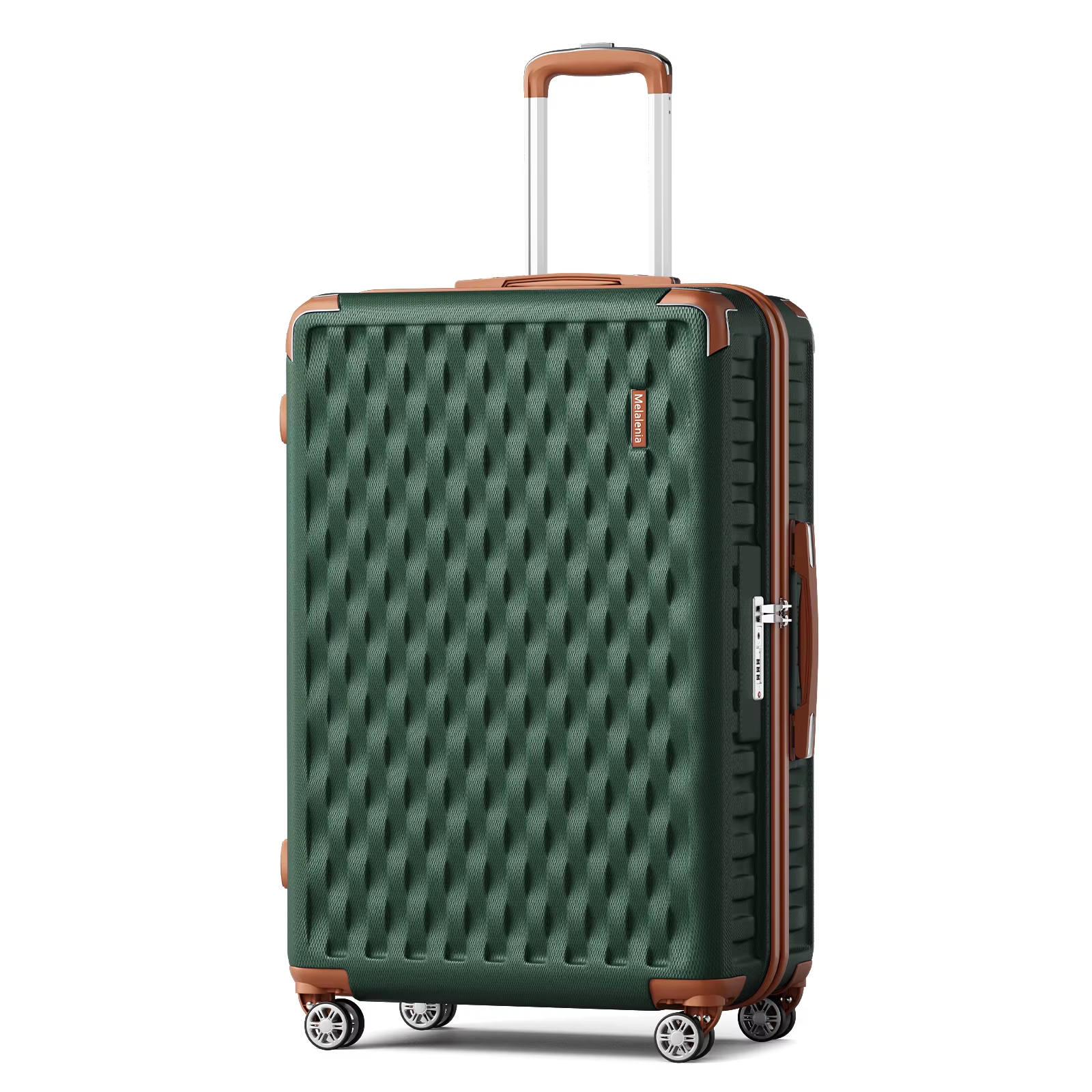 Bagage Melalenia, valise ABS à coque rigide avec serrure TSA avec roue rotative, bagage moyen léger 