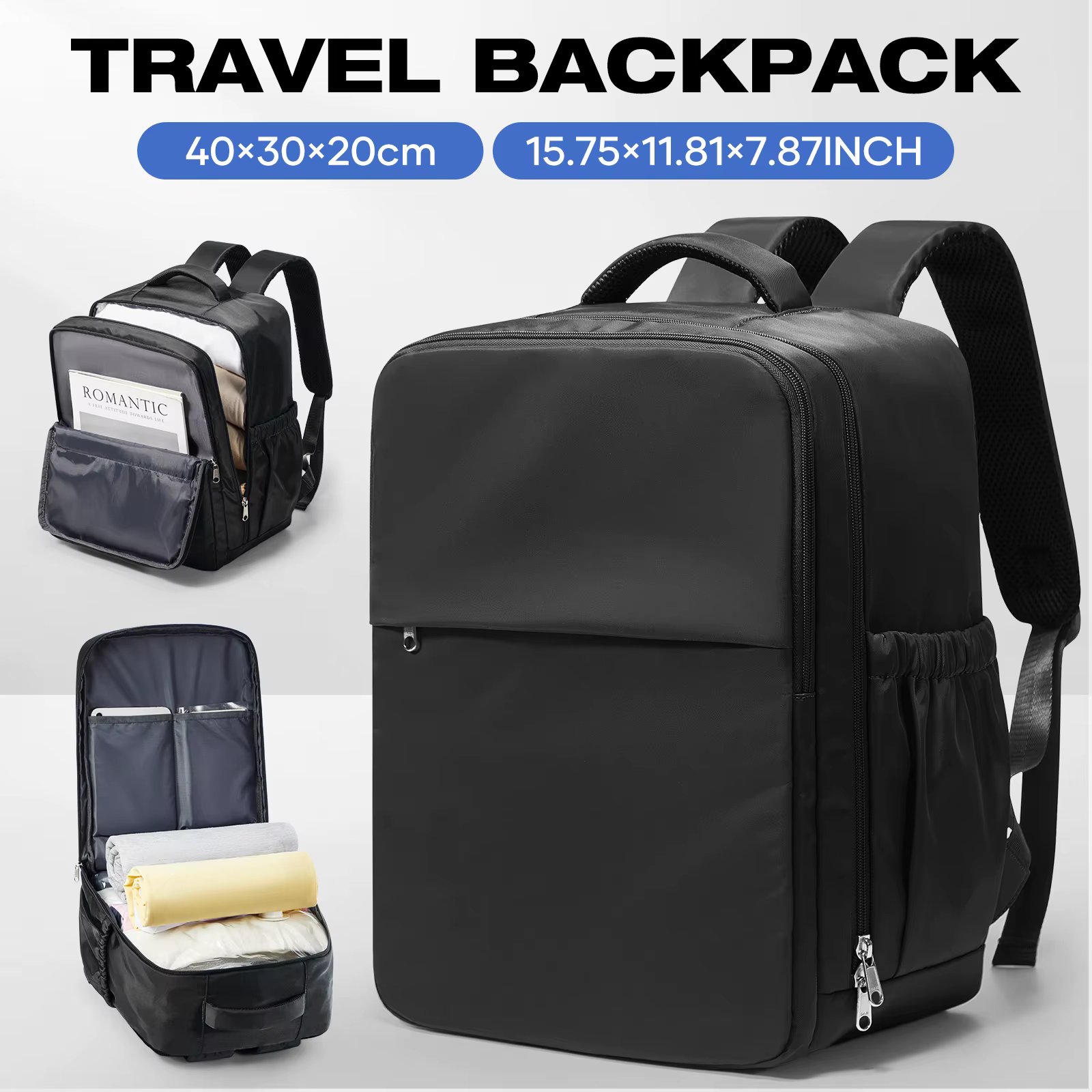 Sac à dos de voyage pour avion 40x30x20, sac à dos de cabine Wizzair 40x30x20, bagages à main pour h