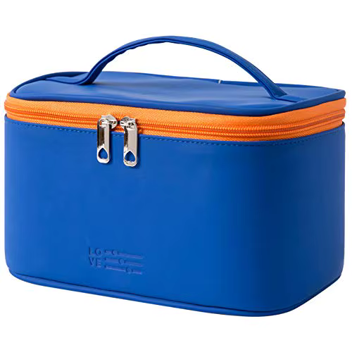 Trousse de Maquillage Personnalisée avec Nom Brodé, Sac Cosmétique de Voyage Portable pour Femme, en