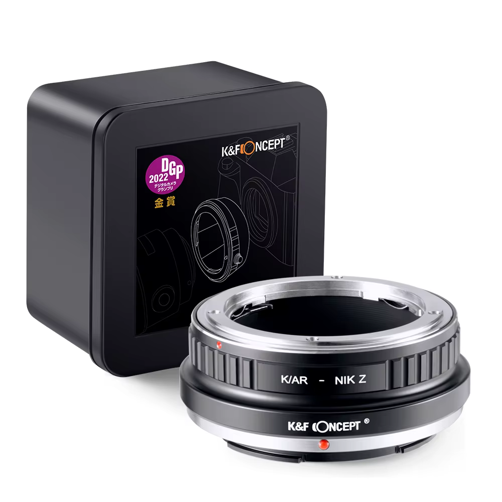 Anneau adaptateur d'objectif d'appareil photo K&F CONCEPT K/AR-NIK Z pour objectif Konica AR vers bo