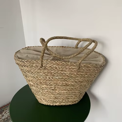 Grand sac fourre-tout tissé en paille pour femmes, sac à main de styliste de grande capacité, sac de
