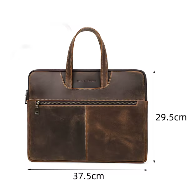 CONTACT'S FAMILY – porte-documents en cuir véritable pour hommes, sac pour ordinateur portable Air 1
