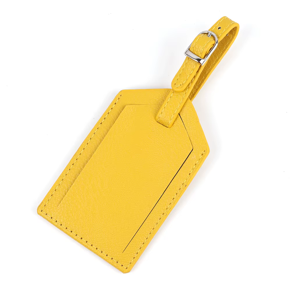 Étiquette de bagage personnalisée pour valise de voyage, nom et adresse, porte-étiquette de bagage, 