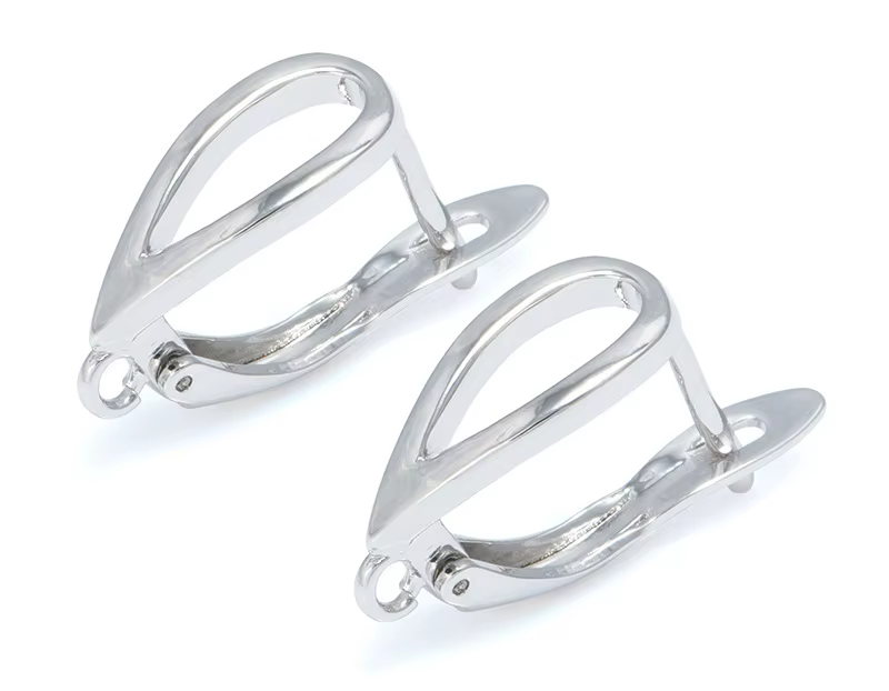 Boucles d'oreilles créoles classiques, accessoires pour la fabrication de bijoux, argent, or, Zircon