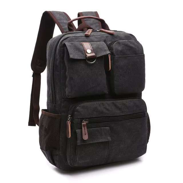 Hommes sac à dos pour ordinateur portable sac à dos toile sac d'école sacs à dos de voyage pour adol