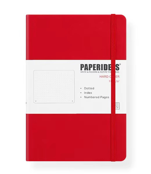 Carnet de notes à couverture rigide A5 Bullet Journal, Dot Notebook, Bandage rétro, Document Candy D