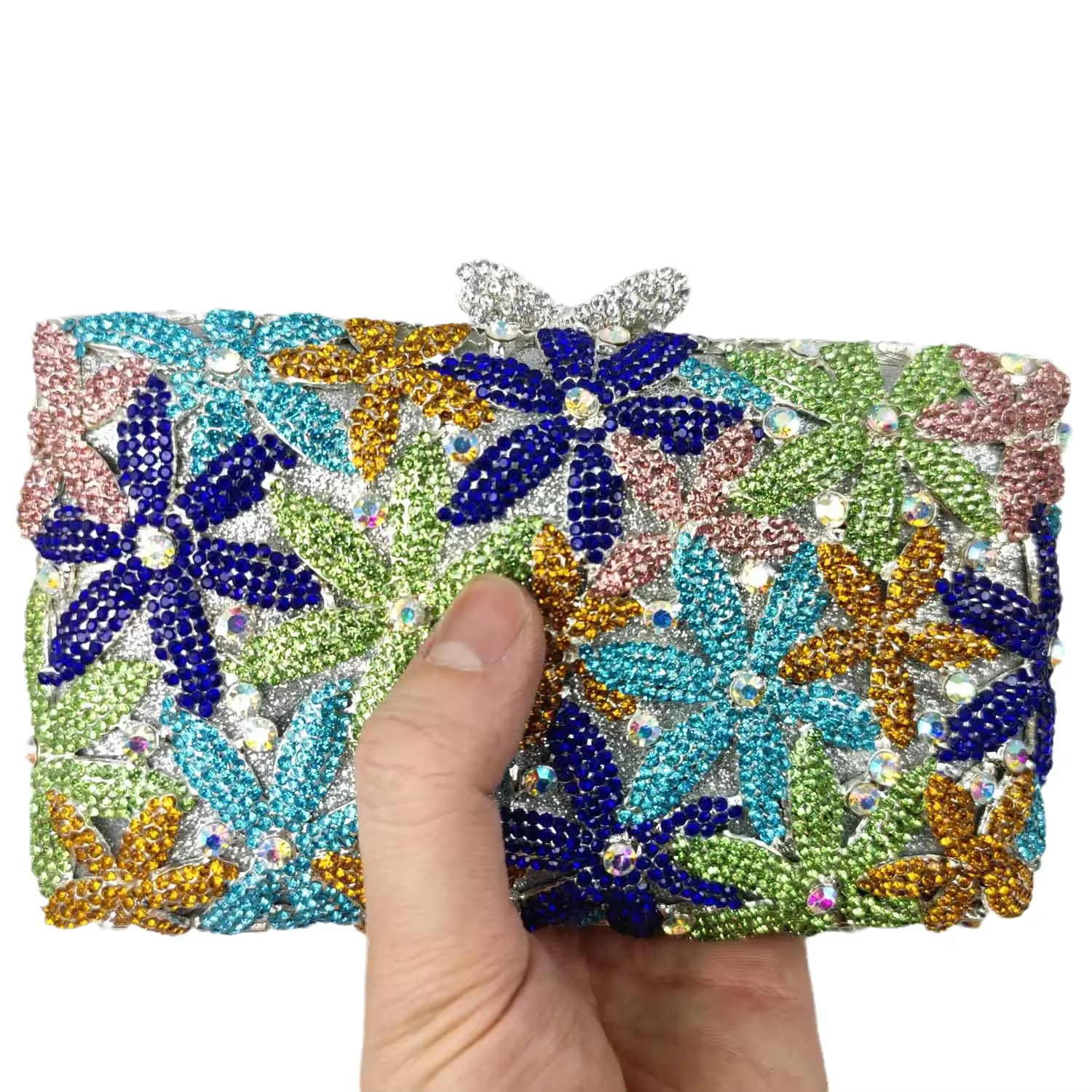 Boutique De FGG fleur sacs à main De mariage pour femmes concepteur De luxe cristal pochette sac à m