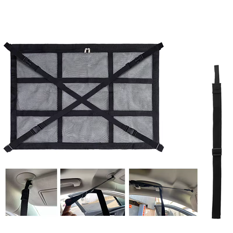 Filet de rangement double couche pour toit de voiture anti-affaissement, accessoires auto pour SUV,