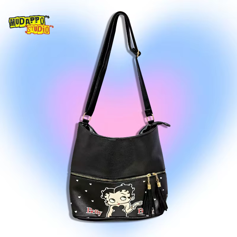 Sac à dos Kawaii Betty Boop, sac à bandoulière rétro de dessin animé, sac à main Y2K mignon pour voy