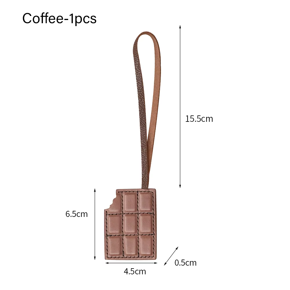CRAZYSMITH – breloque de sac en cuir véritable, pendentif de sac en chocolat pour sac LV, sacs à mai