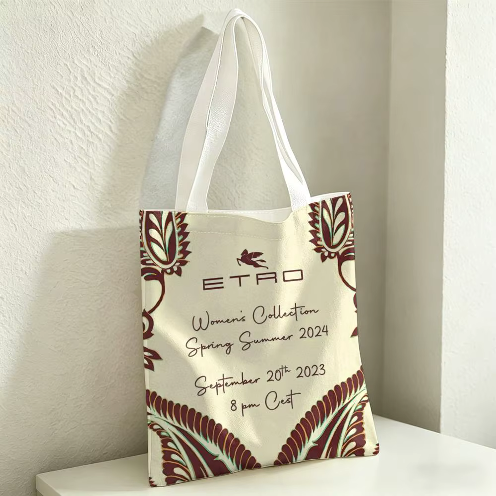 Sacs de rangement E-EtroS tendance, sac fourre-tout en toile pour femmes, grande capacité, sac de sh
