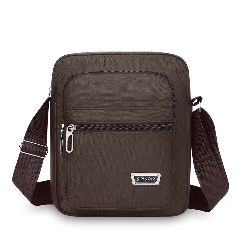 Sac à bandoulière en nylon pour homme, grande capacité, imperméable, résistant à l'usure, idéal pour