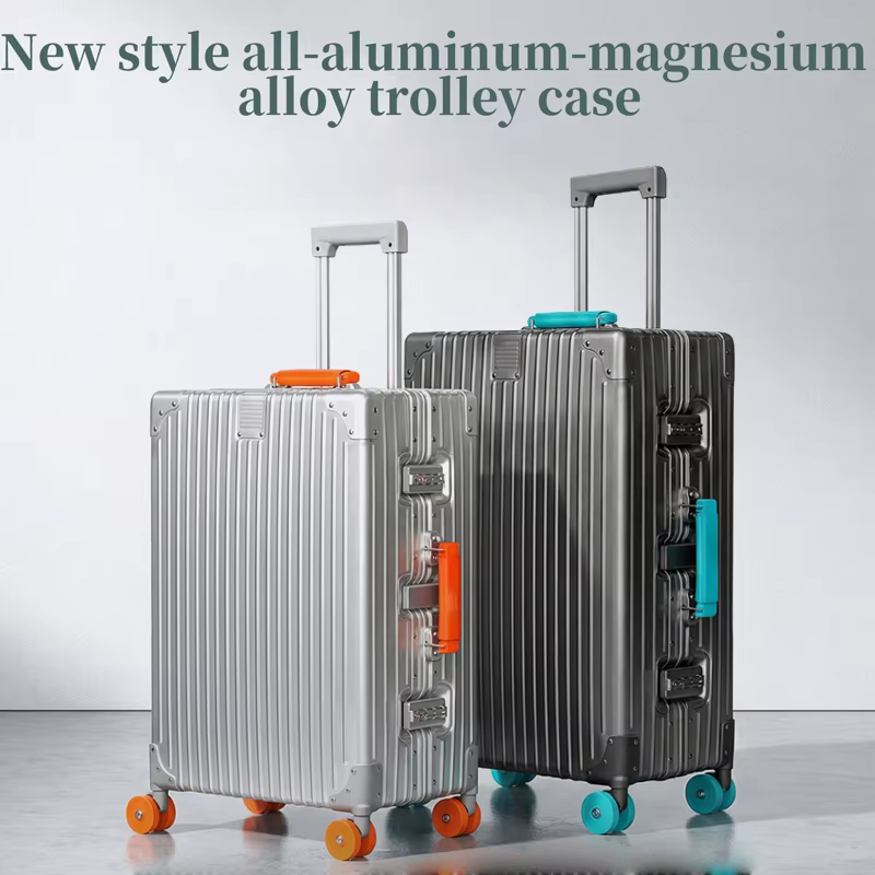 Valise en alliage de magnésium tout aluminium Jelly Wheel Bagage à main de 20 pouces, valise assise
