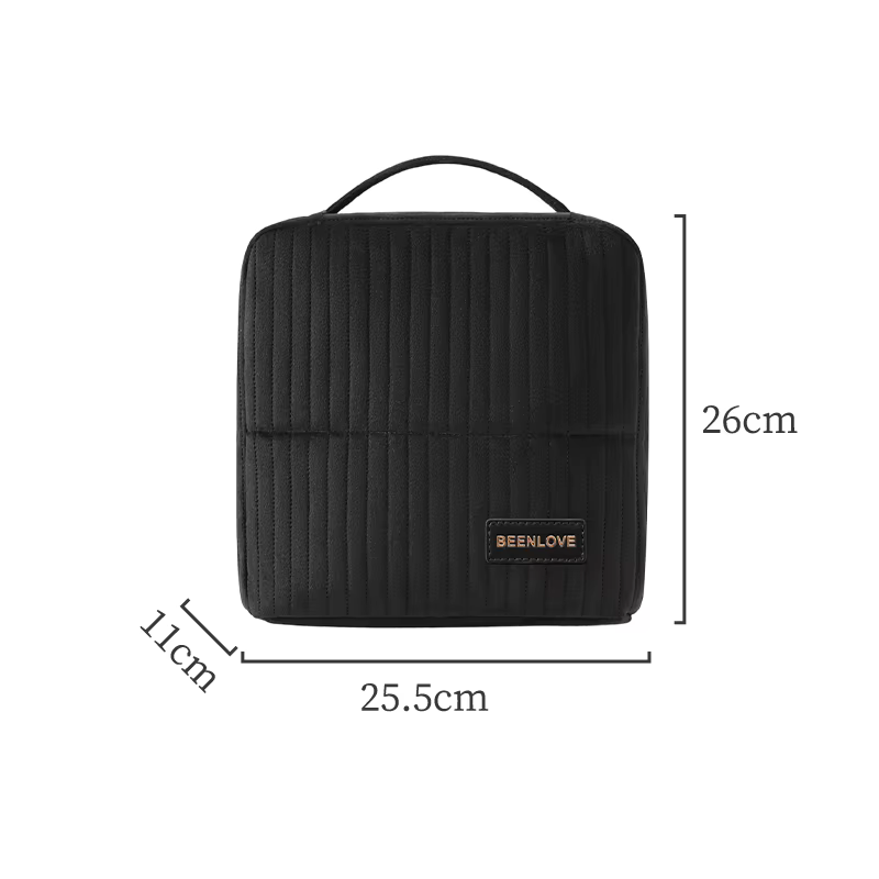 Trousse de Maquillage en Velours Tendance, Sac de Maquillage Portable Multifonctionnel, Trousse Cosm