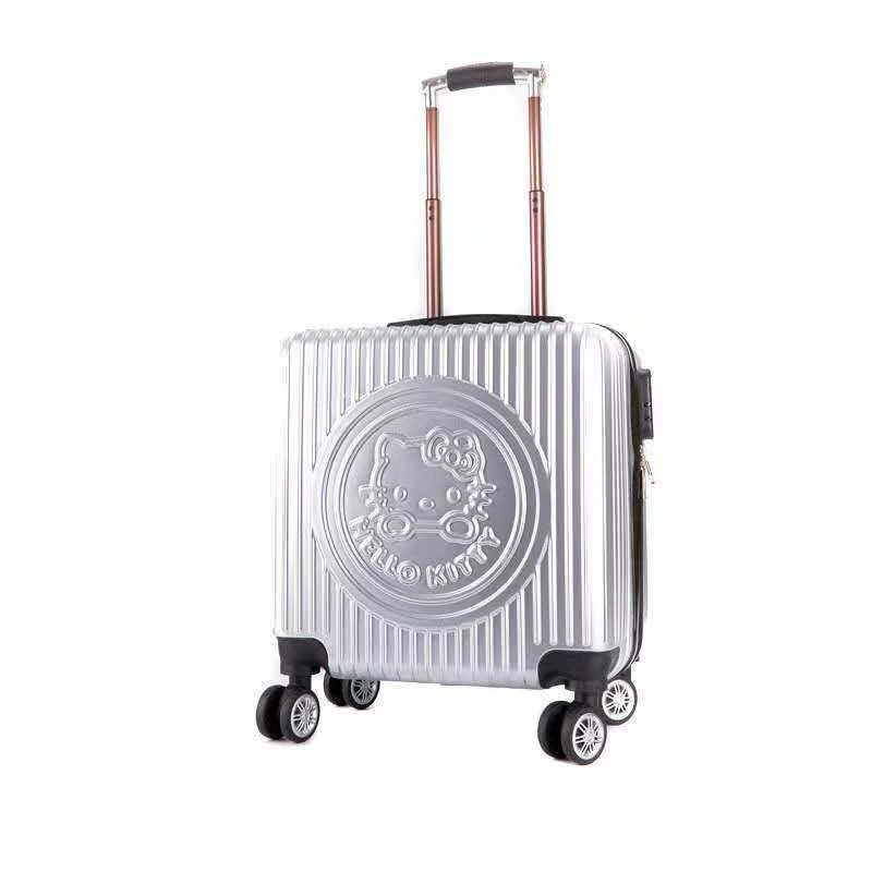 Valise à roulettes pour fille de 20 pouces, valise de loisirs à motif de dessin animé, sacs de voyag
