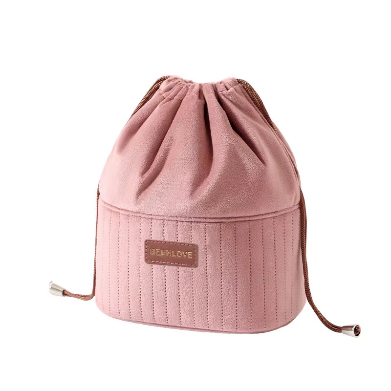 Grande trousse de toilette en velours, portable, multifonctionnelle, pour le voyage, organiseur de m