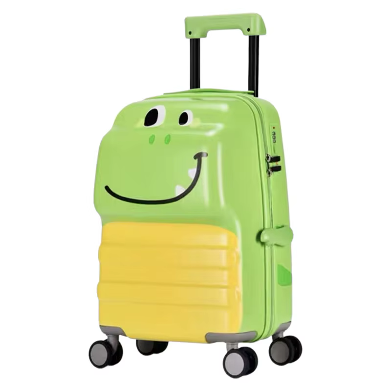 Nouveau Bagage dinosaure pour enfants-20" léger ABS + PC bagage à main avec 360 ° Roues silencieus