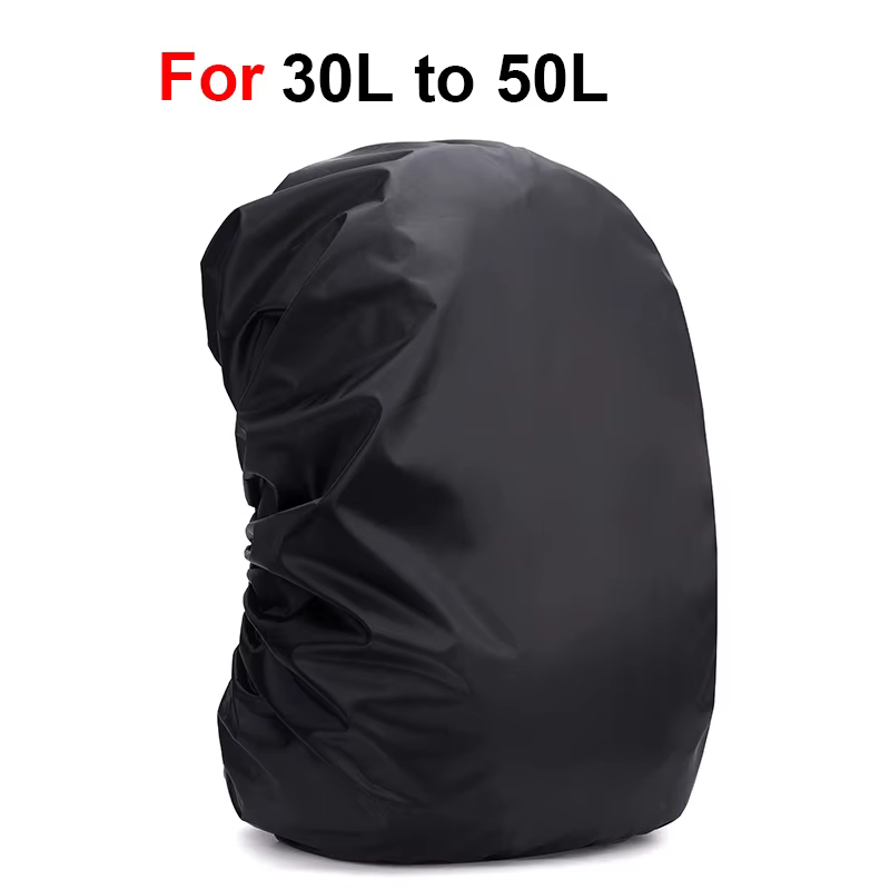 Housse de pluie pour sac à dos 35L 100L 120L, sac étanche pour randonnée et camping, noir, grande ta