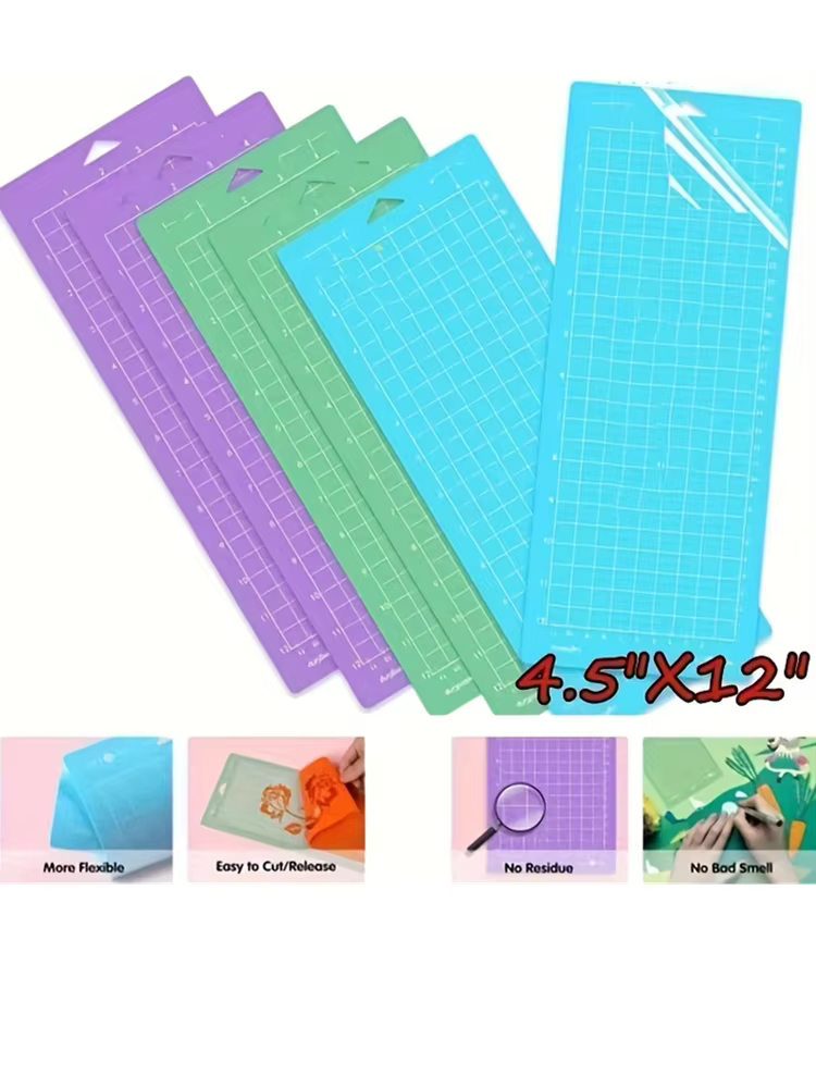Tapis de découpe 3 pièces pour Machine Cricut Joy, tapis de découpe (4,5 x 12 pouces)