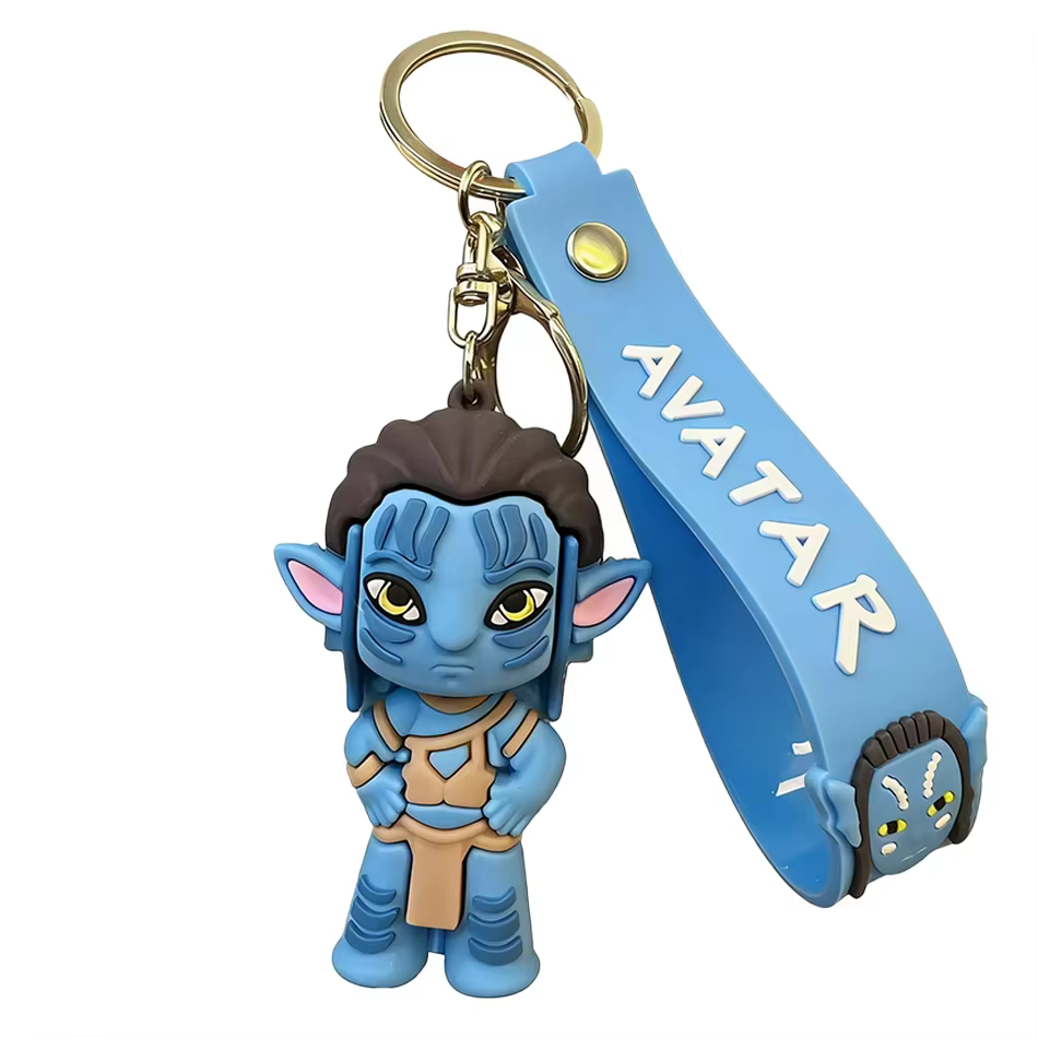 Nouveau Porte-clés Avatar 2 Anime 2026, Figurine 3D en Silicone, Pendentif pour Sac à Dos, Sac, Voit