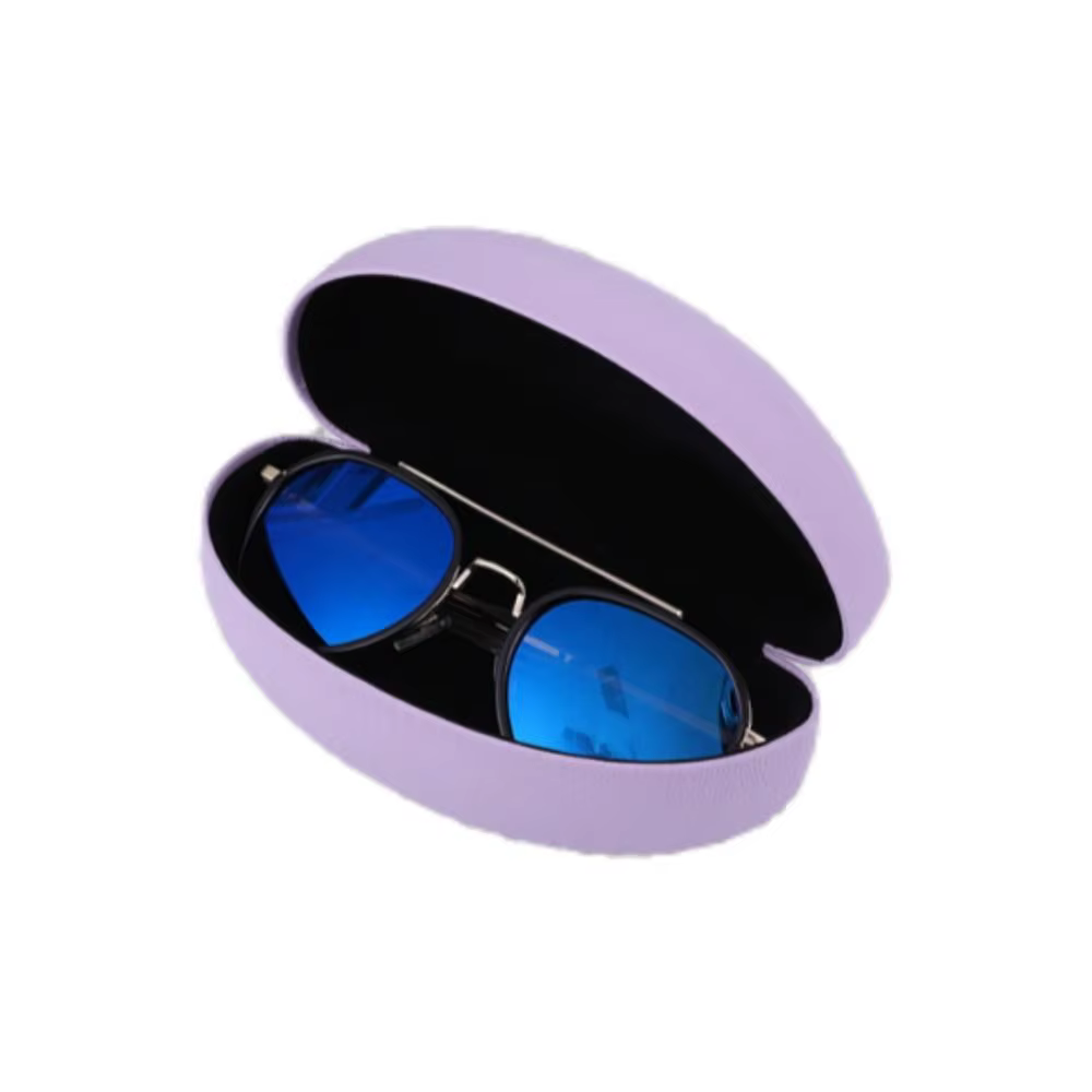 Étui à lunettes de soleil en cuir pour hommes et femmes, boîte en fer, étui à lunettes, mode