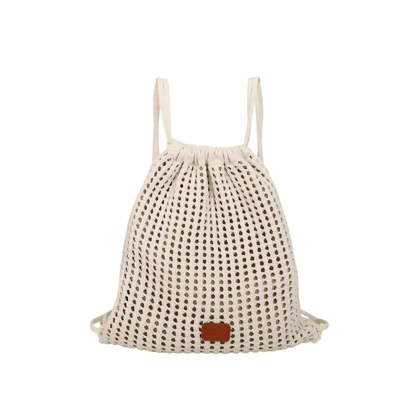 Nouveau 2025 femmes Crochet sac à bandoulière coton lin Boho sac à bandoulière léger tissé sac fourr