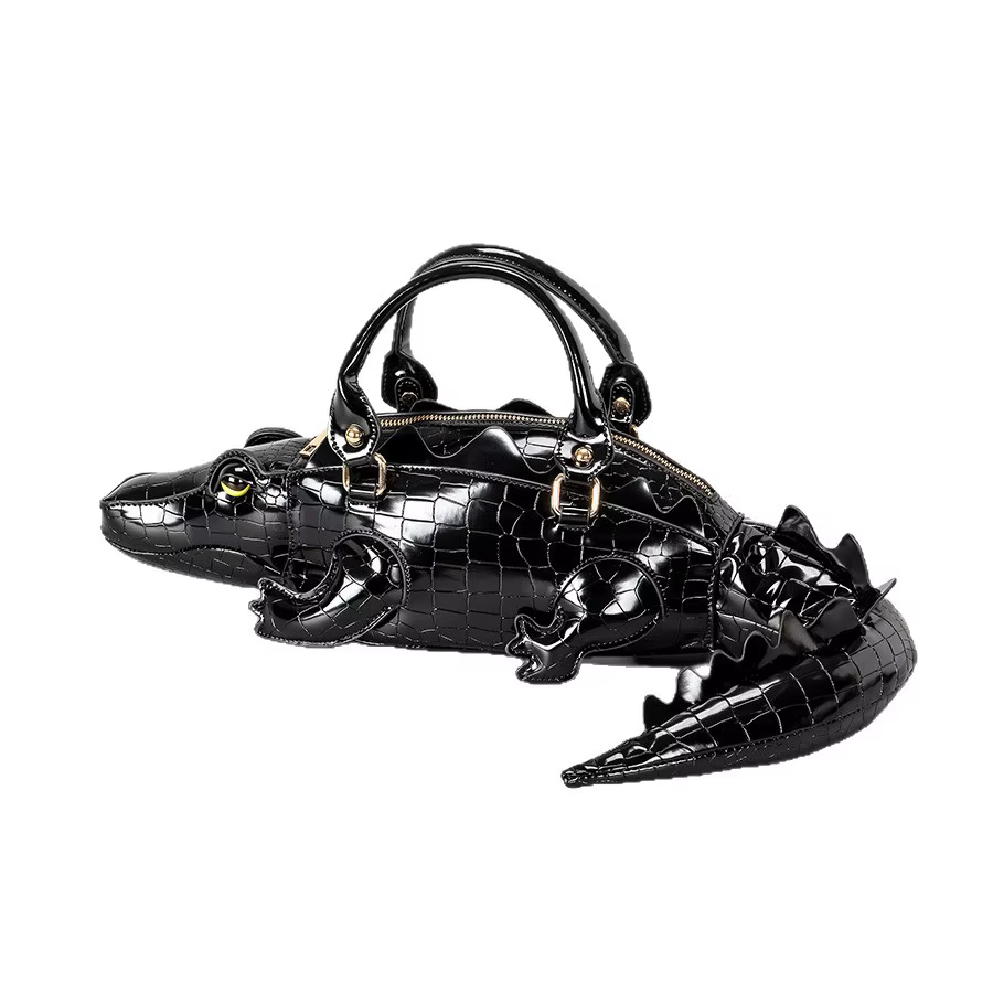 Nouveau sac à main tendance en forme de crocodile pour femmes, sac fourre-tout de créateur à la mode
