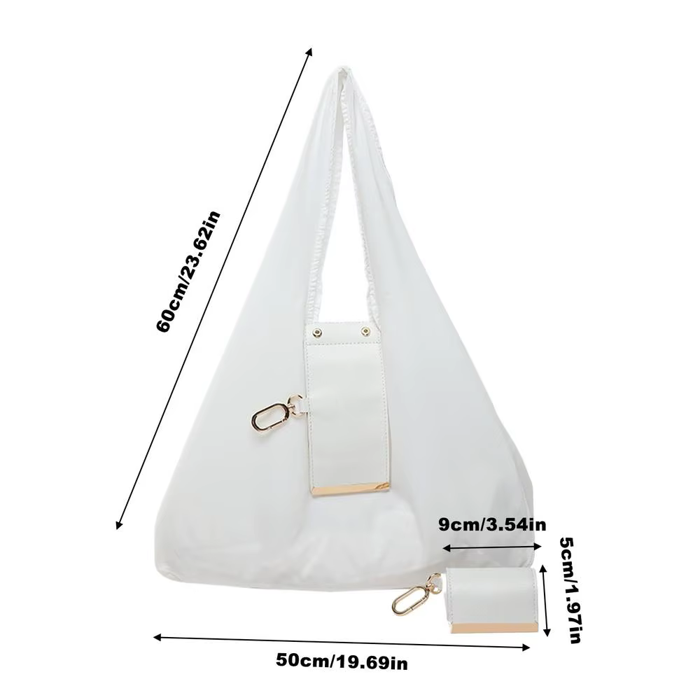 Mini sac fourre-tout porte-clés grande capacité léger pliable sac de courses écologique porte-clés e