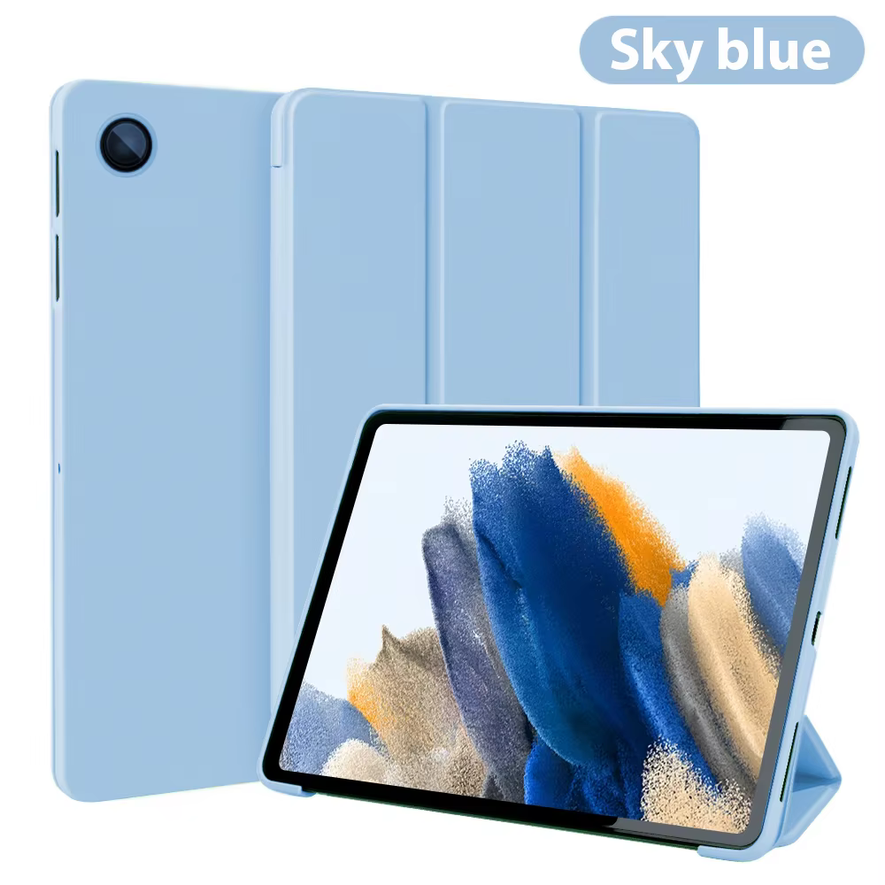 Étui pour Samsung Galaxy Tab A9+ 11 pouces, coque arrière souple en TPU, support pliable, accessoire
