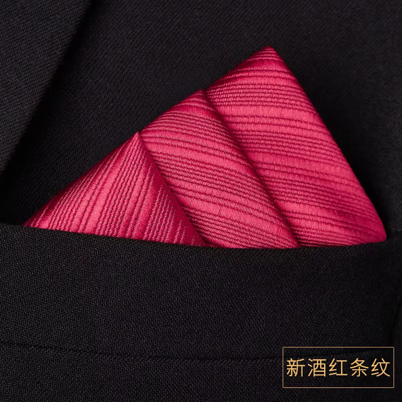Costume pour hommes, écharpe de poche, chemise carrée, mouchoir, robe, poitrine, petits accessoires