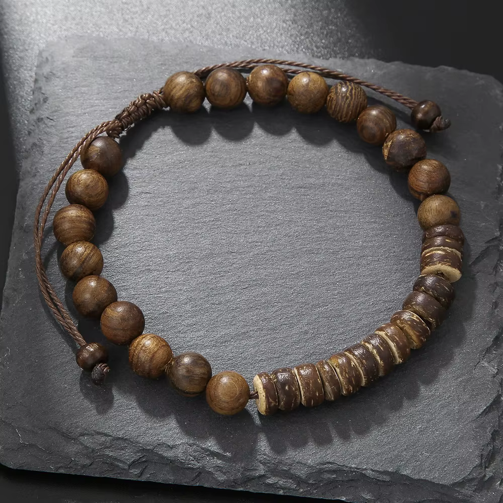 Bracelet rétro Imitation pierre bleue naturelle pour hommes, bijoux d'été tendance, accessoires bohè