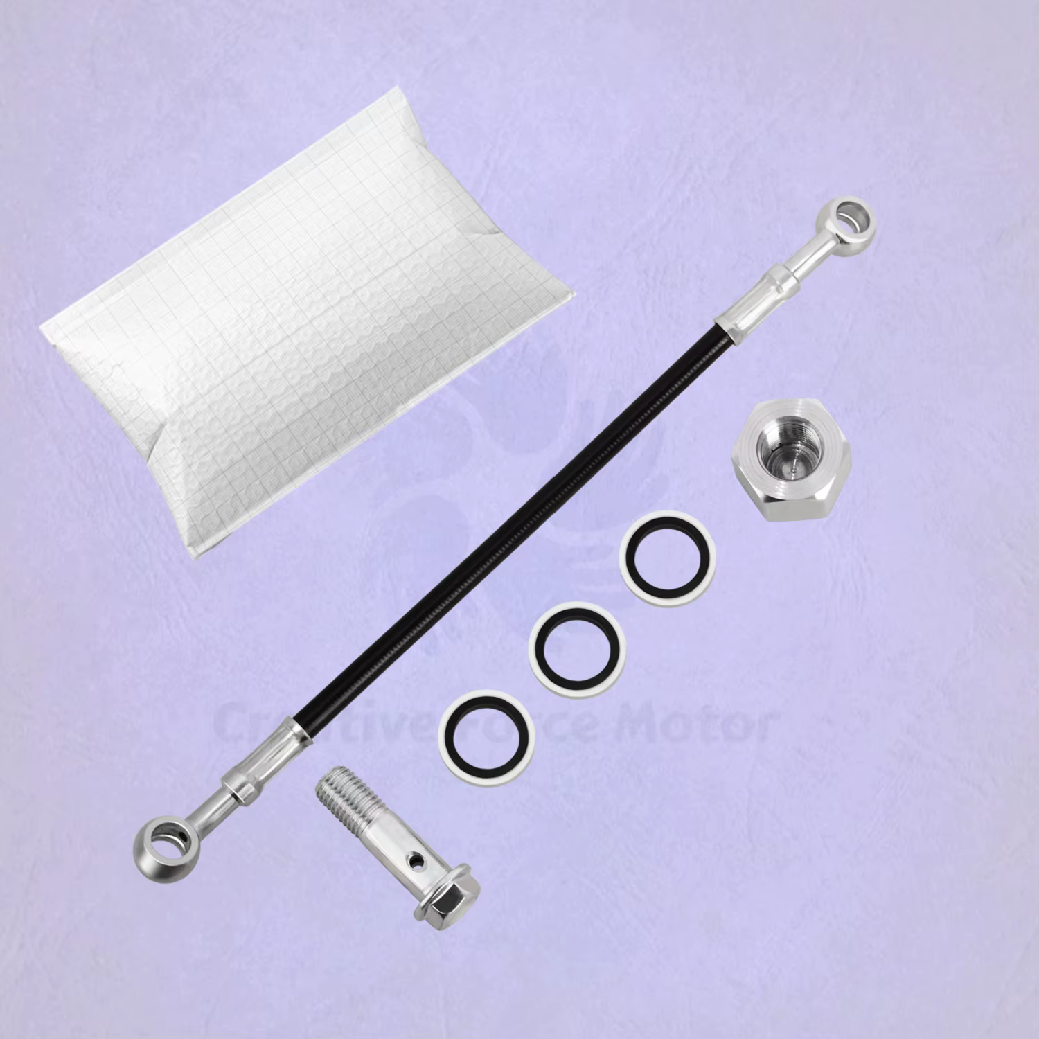 Tuyau de frein hydraulique 25 cm, rallonge de connecteur universel pour moto Honda ATV Kawasaki Yama